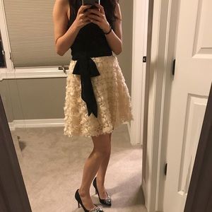 BRAND NEW- black and cream roses dress by asos